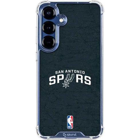 NBA San Antonio Spurs Distressed Galaxy S25 Clear Case